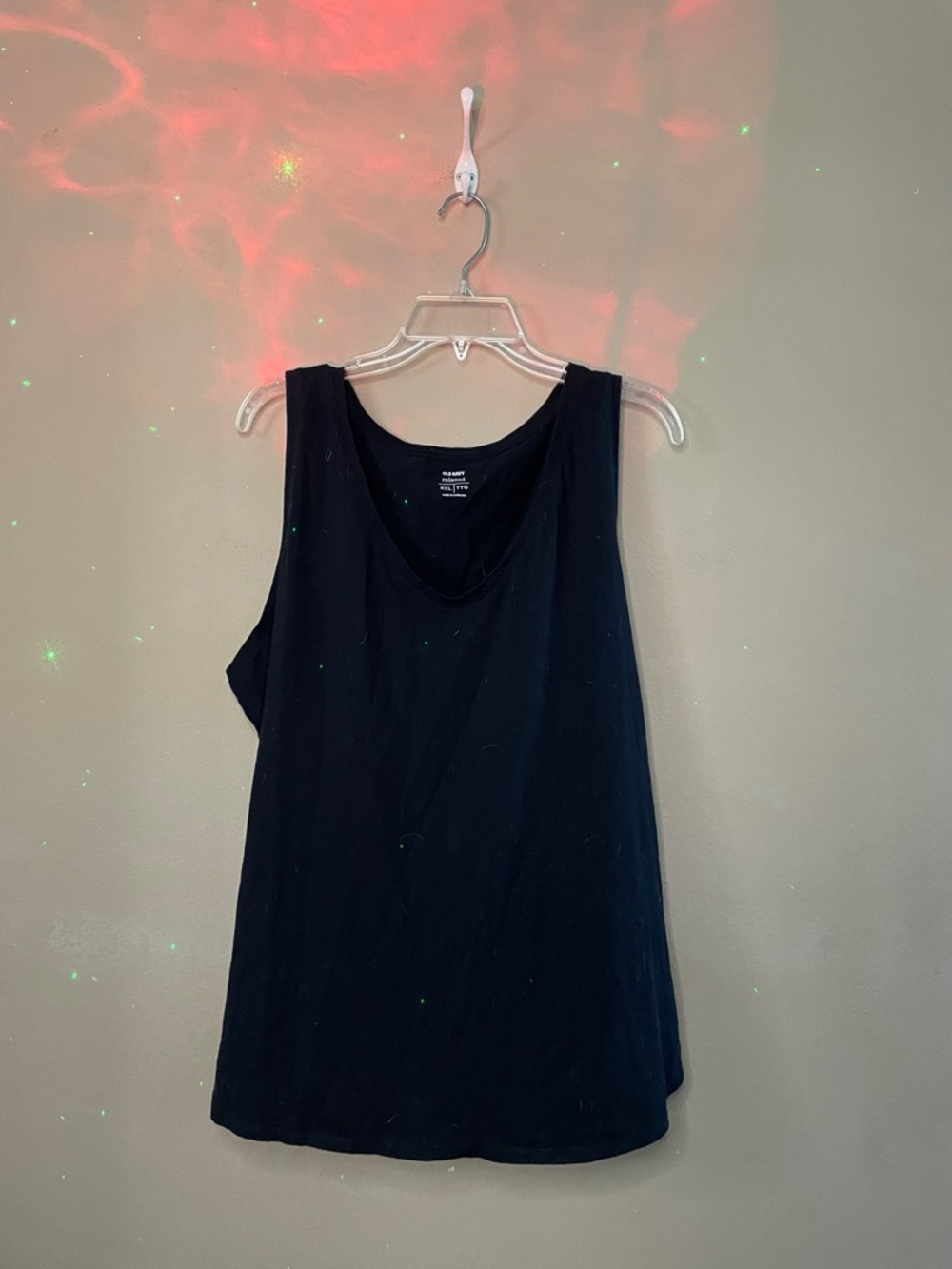 Old Navy Black V-Neck Tank Top SZ XXL